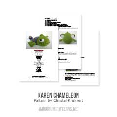 Karen Chameleon amigurumi pattern by Christel Krukkert