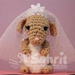 O-So-Cute Lion&Lamb Wedding Topper amigurumi by Sahrit