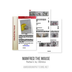 Manfred the mouse amigurumi pattern by IlDikko