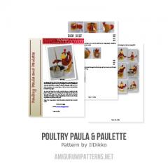 Poultry Paula and Paulette amigurumi pattern by IlDikko