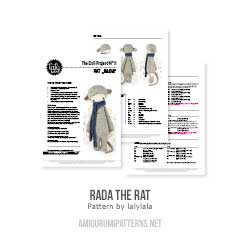 Rada the rat amigurumi pattern by Lalylala