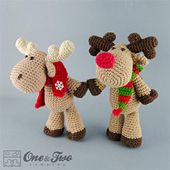 Reindeer and Moose amigurumi by One and Two Company