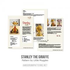 Stanley the giraffe amigurumi pattern by Little Muggles