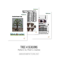 Tree 4 seasons amigurumi pattern by MieksCreaties