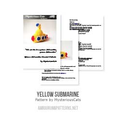 Yellow submarine amigurumi pattern by MysteriousCats