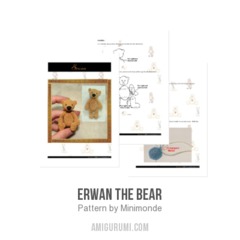 Erwan the Bear amigurumi pattern by Minimonde