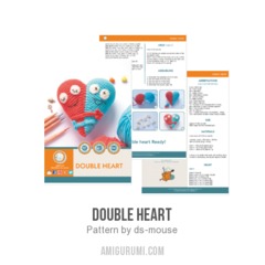 Double Heart amigurumi pattern by Ds_mouse