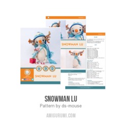 Snowman Lu amigurumi pattern by Ds_mouse