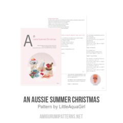 An Aussie Summer Christmas amigurumi pattern by LittleAquaGirl