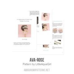 Ava-Rose amigurumi pattern by LittleAquaGirl