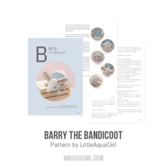 Barry the Bandicoot amigurumi pattern by LittleAquaGirl