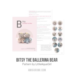 Bitsy the Ballerina Bear amigurumi pattern by LittleAquaGirl
