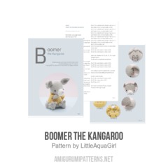 Boomer the Kangaroo amigurumi pattern by LittleAquaGirl