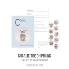 Charlie the chipmunk amigurumi pattern by LittleAquaGirl