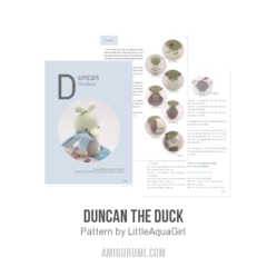 Duncan the duck amigurumi pattern by LittleAquaGirl