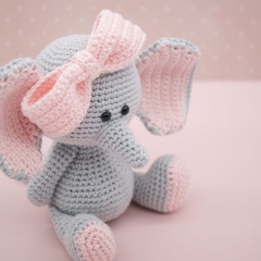 Ellie the Elephant amigurumi pattern by LittleAquaGirl