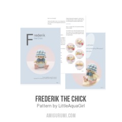 Frederik the chick amigurumi pattern by LittleAquaGirl