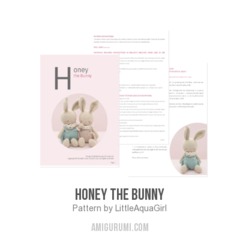 Honey the Bunny amigurumi pattern by LittleAquaGirl