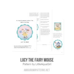 Lucy the Fairy Mouse amigurumi pattern by LittleAquaGirl