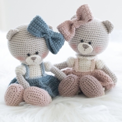 Millie-Rose the Teddy Bear amigurumi by LittleAquaGirl