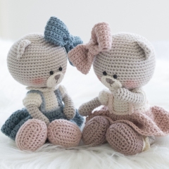 Millie-Rose the Teddy Bear amigurumi pattern by LittleAquaGirl