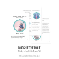Moochie the Mole amigurumi pattern by LittleAquaGirl