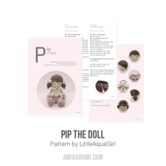 Pip the Doll amigurumi pattern by LittleAquaGirl