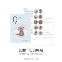 Quinn the Quokka amigurumi pattern by LittleAquaGirl