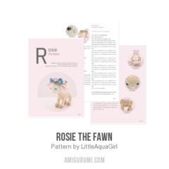 Rosie the Fawn amigurumi pattern by LittleAquaGirl