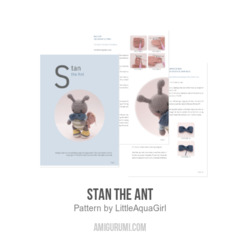 Stan the Ant amigurumi pattern by LittleAquaGirl