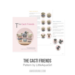The Cacti Friends amigurumi pattern by LittleAquaGirl