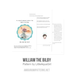 William the Bilby amigurumi pattern by LittleAquaGirl