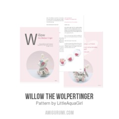 Willow the Wolpertinger amigurumi pattern by LittleAquaGirl