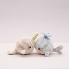 Willy and Nelly the whale cousins amigurumi pattern by LittleAquaGirl