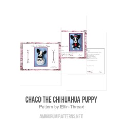 Chaco the Chihuahua Puppy amigurumi pattern by Elfin Thread