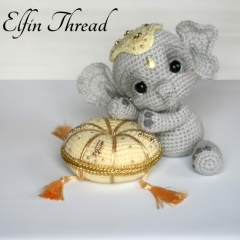 Elil the Chibi Elephant amigurumi by Elfin Thread