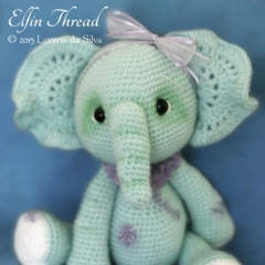 Ella, the Elephant amigurumi by Elfin Thread