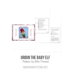 Gribin the Baby Elf amigurumi pattern by Elfin Thread