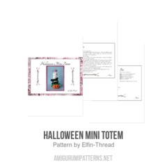 Halloween Mini Totem amigurumi pattern by Elfin Thread