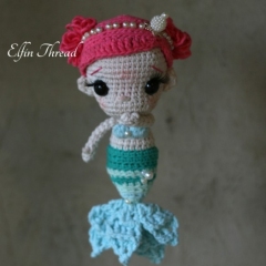 Meredith the Chibi Mermaid amigurumi by Elfin Thread