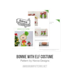 Bonnie With Elf Costume amigurumi pattern by Havva Designs