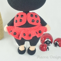 Bonnie With Ladybug Costume amigurumi by Havva Designs