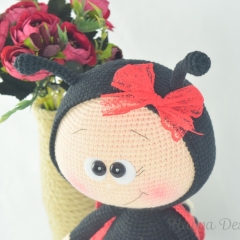 Bonnie With Ladybug Costume amigurumi pattern by Havva Designs