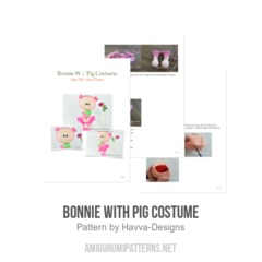 Bonnie With Pig Costume amigurumi pattern by Havva Designs