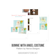 Bonnie with Angel Costume amigurumi pattern by Havva Designs