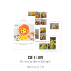 Cute Lion amigurumi pattern by Havva Designs