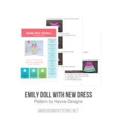  Emily Doll with New Dress  amigurumi pattern by Havva Designs
