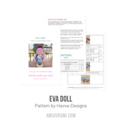 Eva Doll amigurumi pattern by Havva Designs