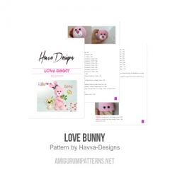 Love Bunny amigurumi pattern by Havva Designs