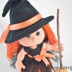 Mia Doll With Witch Costume amigurumi by Havva Designs